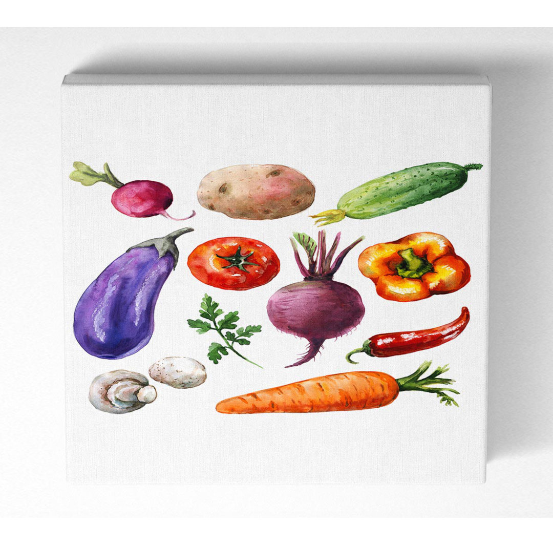 Donella Vegetable Selection 2 - Kunstdrucke auf Leinwand