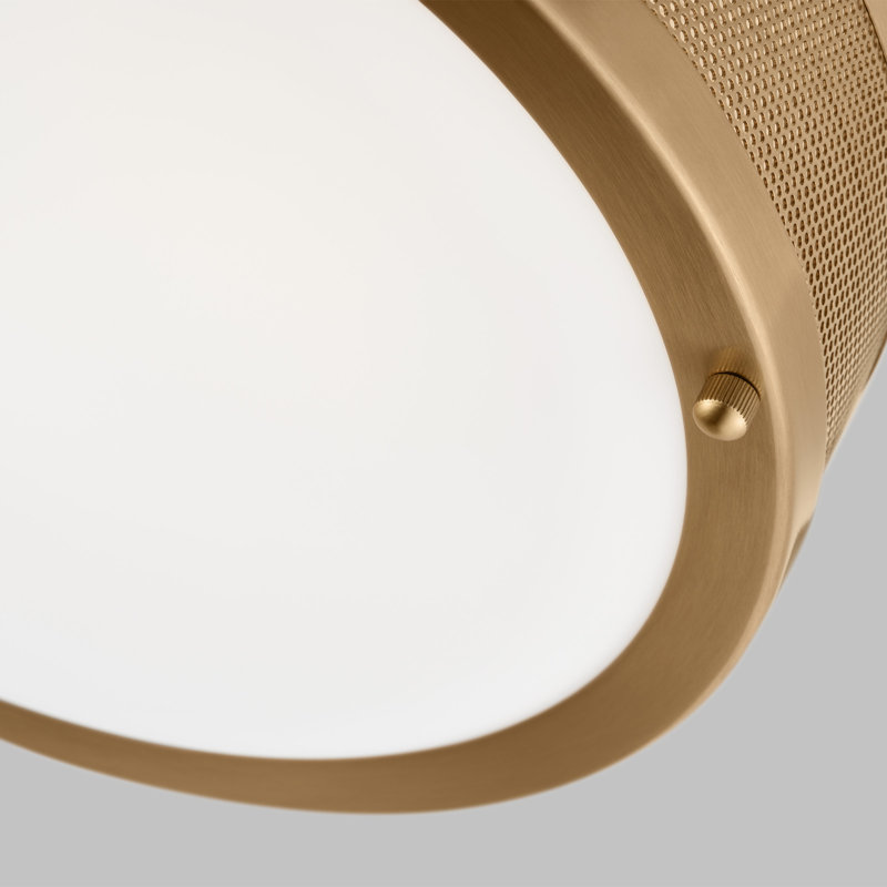  Plafonnier encastré à 3 lumières de 30,5 cm, Laiton satiné