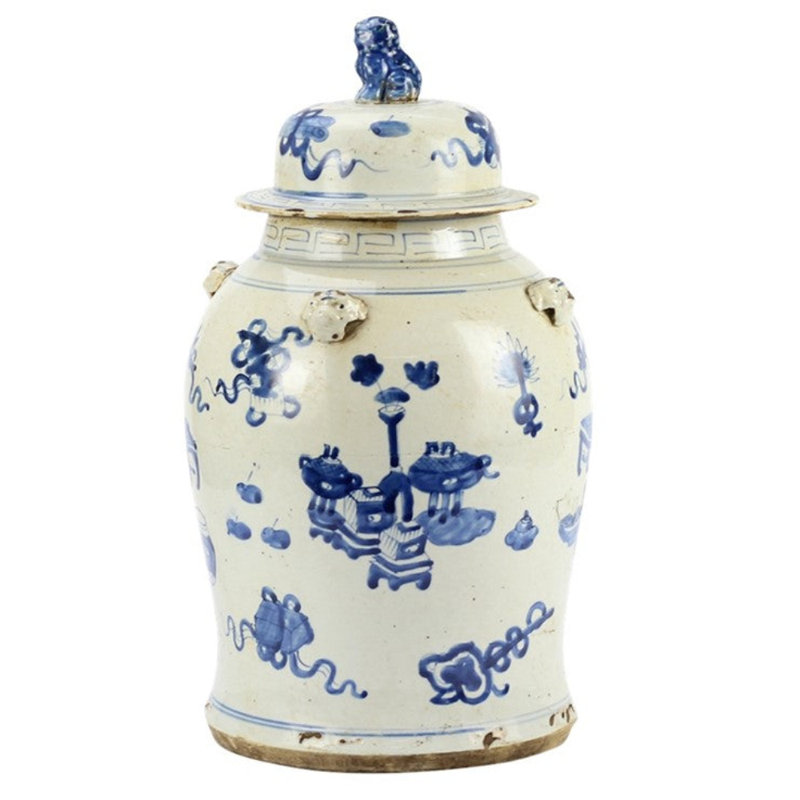 Handmade Porcelain China Ginger Jar