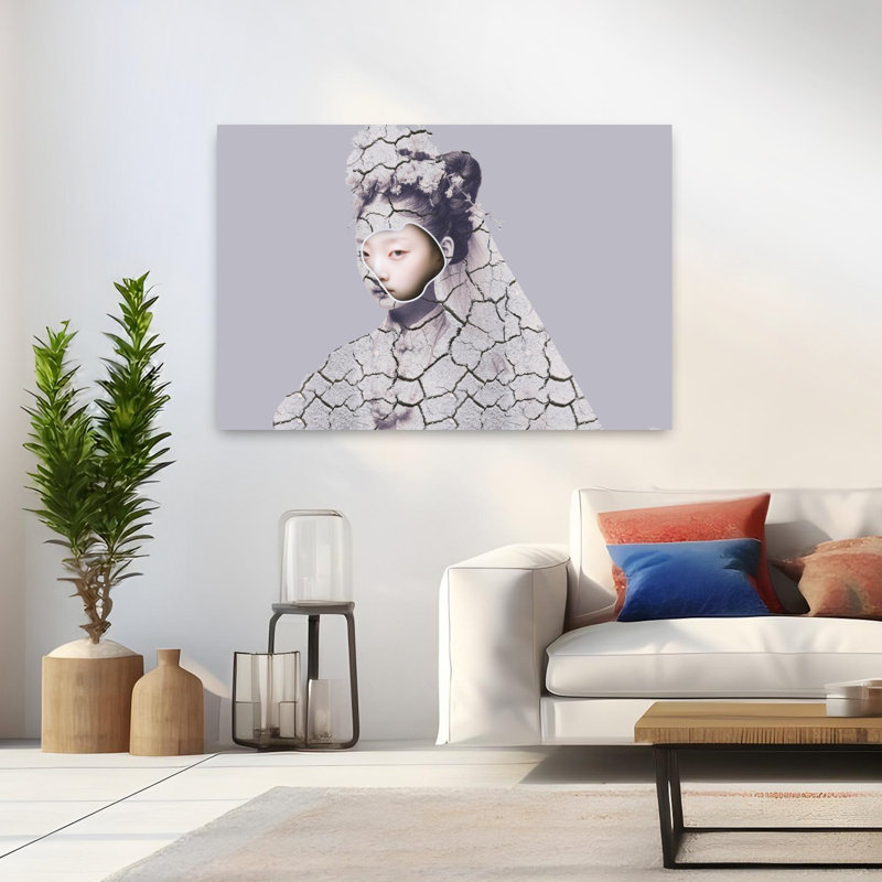 Art contemporain, art contemporain abstrait, H 32 po x l 48 po