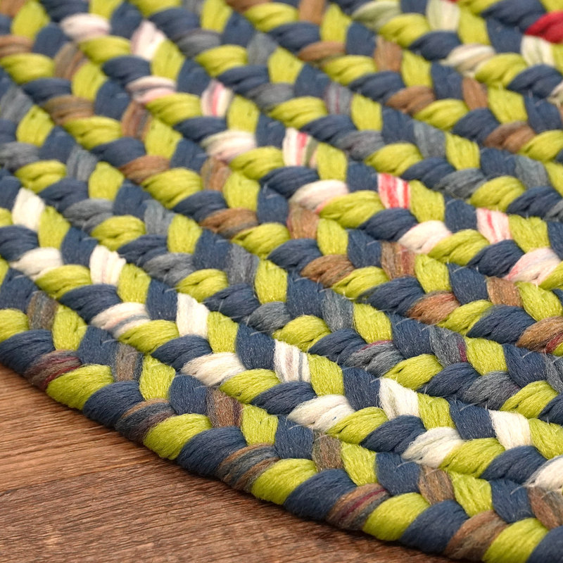 Tapis multicolore Ashland, Ovale 2 pi 6 po x 6 pi
