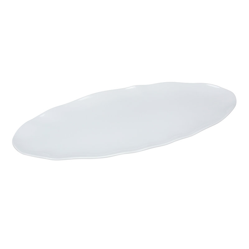 Plateau de restauration en mélamine, Blanc, H 1 po x l 30 po x P 12 po