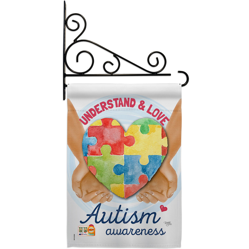 Understand Autism Awareness - Impressions Decorative 2-Sided Polyester 19 x 13 in. Flag Set