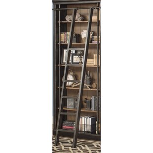 80x63 Industrial Mobile Library Bookcase with Ladder – LOOMLAN