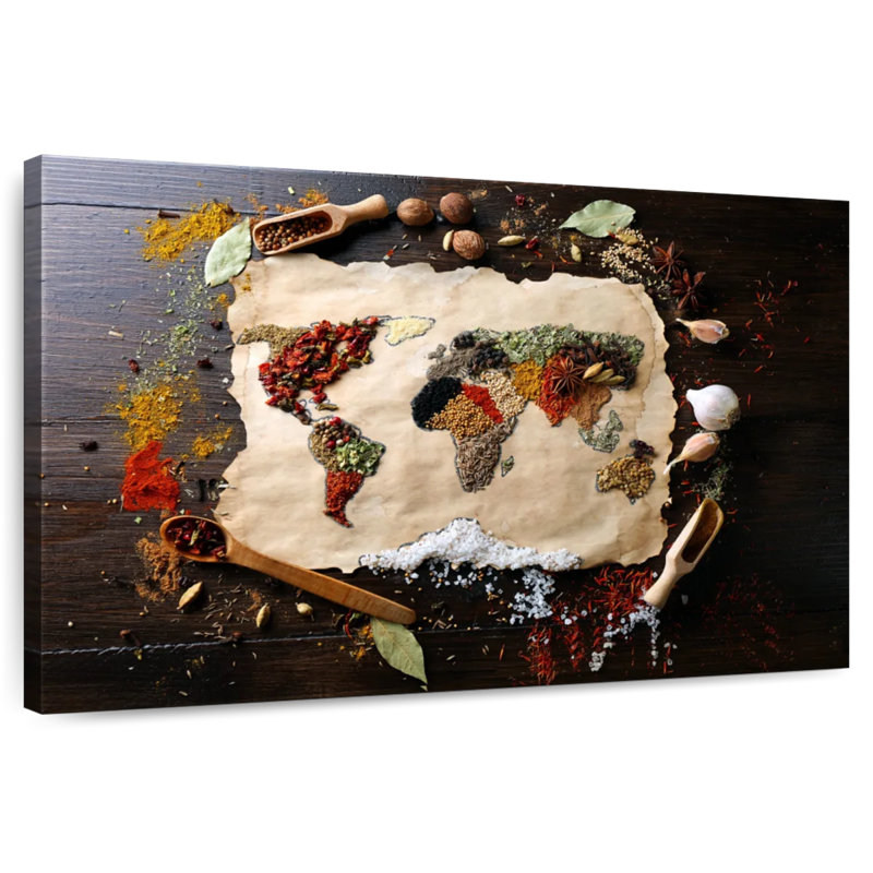 Yarlin World Of Spices, 34" H x 51" W