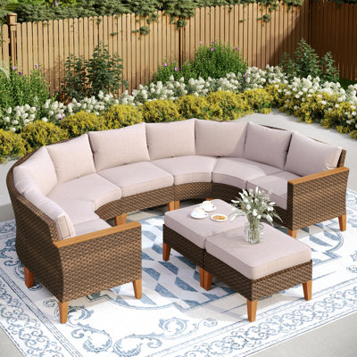 Ensemble de conversation modulaire avec coussins Argyri