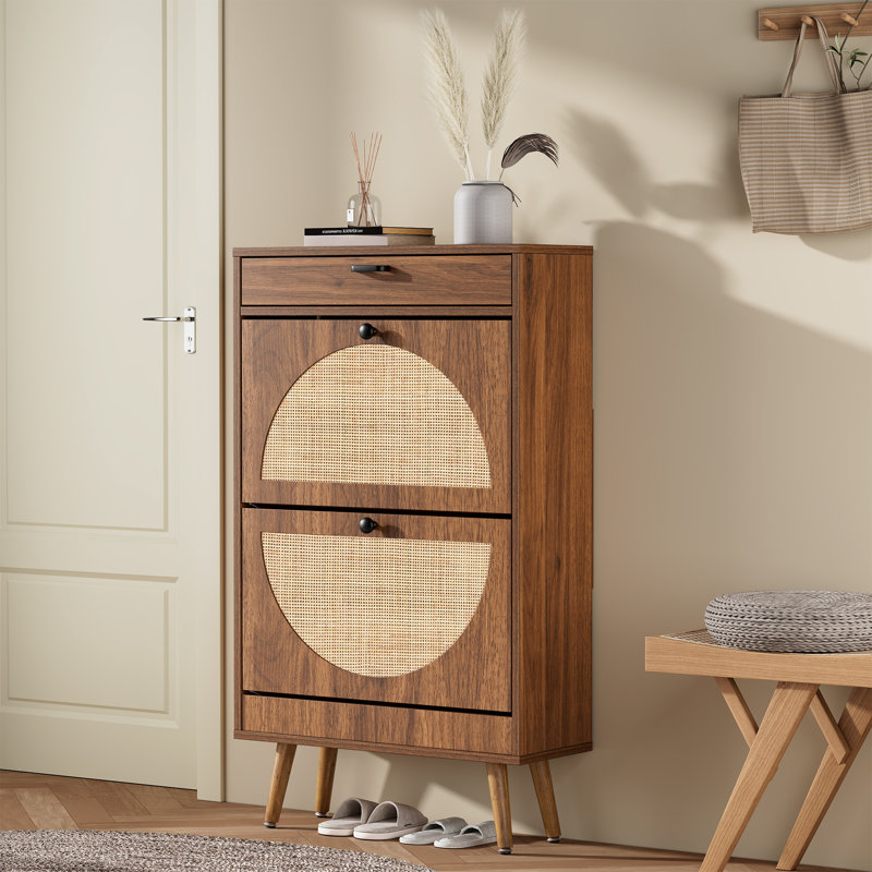 Armoire de rangement Cerina Boho, Noyer