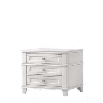 3-Drawer Nightstand With USB Ports