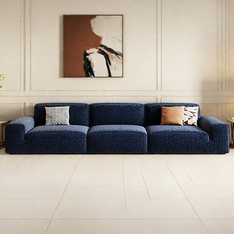 Canapé français de luxe simple et léger, H 32,67 po x l 141,73 po x P 44 po, 6