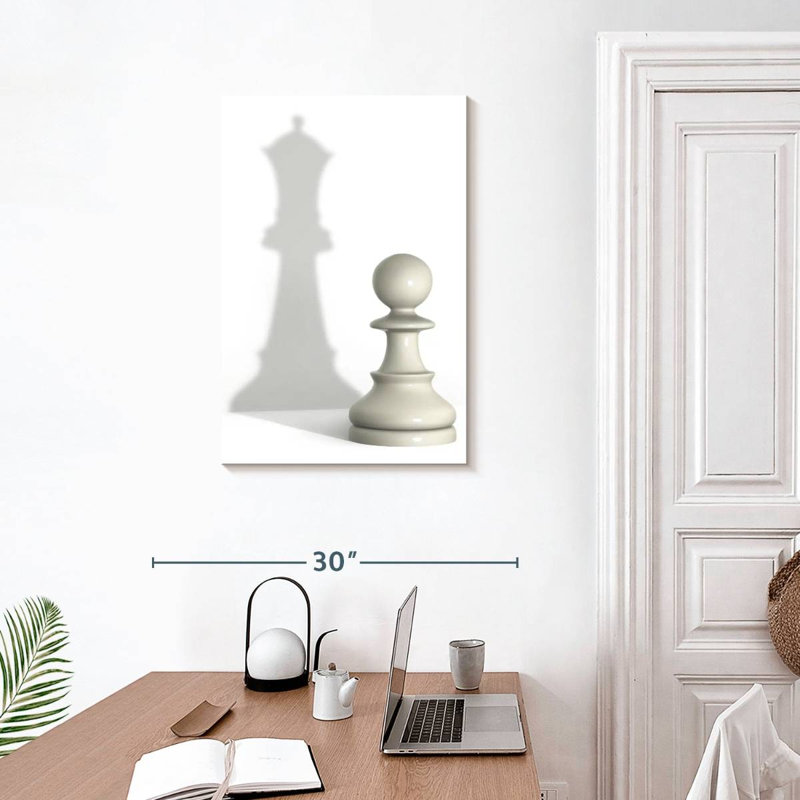 Senne Queen Pawn Shadow, 30" H x 20" W