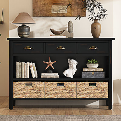 Console Table Sofa Table Buffet Cabinet With Storage Drawers