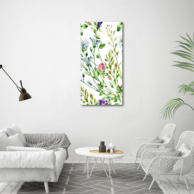 Field Flowers - Wrapped Canvas Print