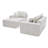 Compression Sectionals, Faux Leather L Shaped Modern Sofa for Home