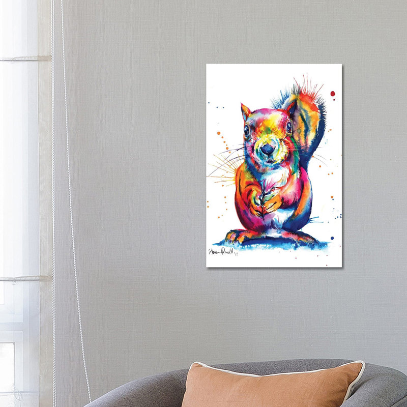 Squirrel by Weekday Best - Wrapped Canvas Print, 66.04 cm H x 45.72 cm W x 3.175 cm D