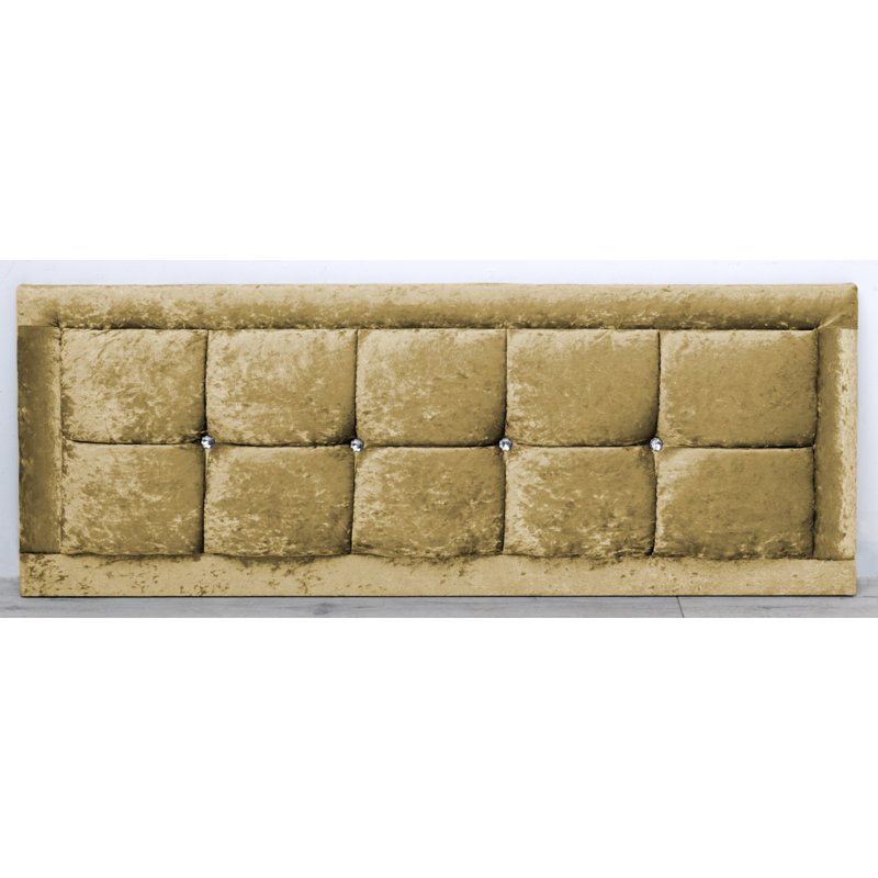 Velazquez Upholstered Headboard, Small Double (4'), Gold