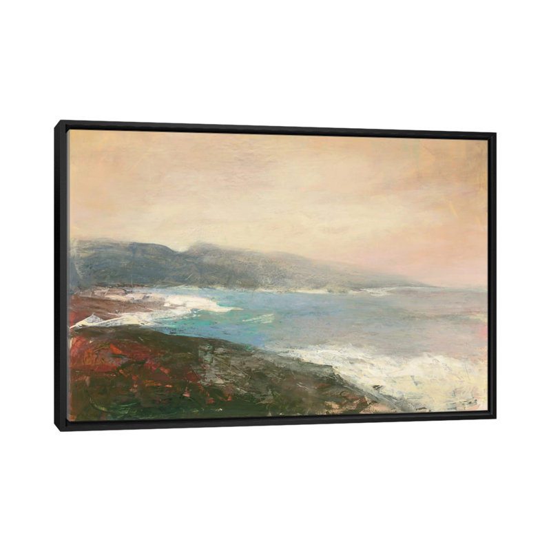 «Land's End», reproduction d'art sur toile, H 18 po x l 26 po x P 1,5 po, Toile encadrée noire, Pas de tapis