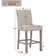 5-Piece Farmhouse Dining Table Set,  Counter Height Dinette Set for 4