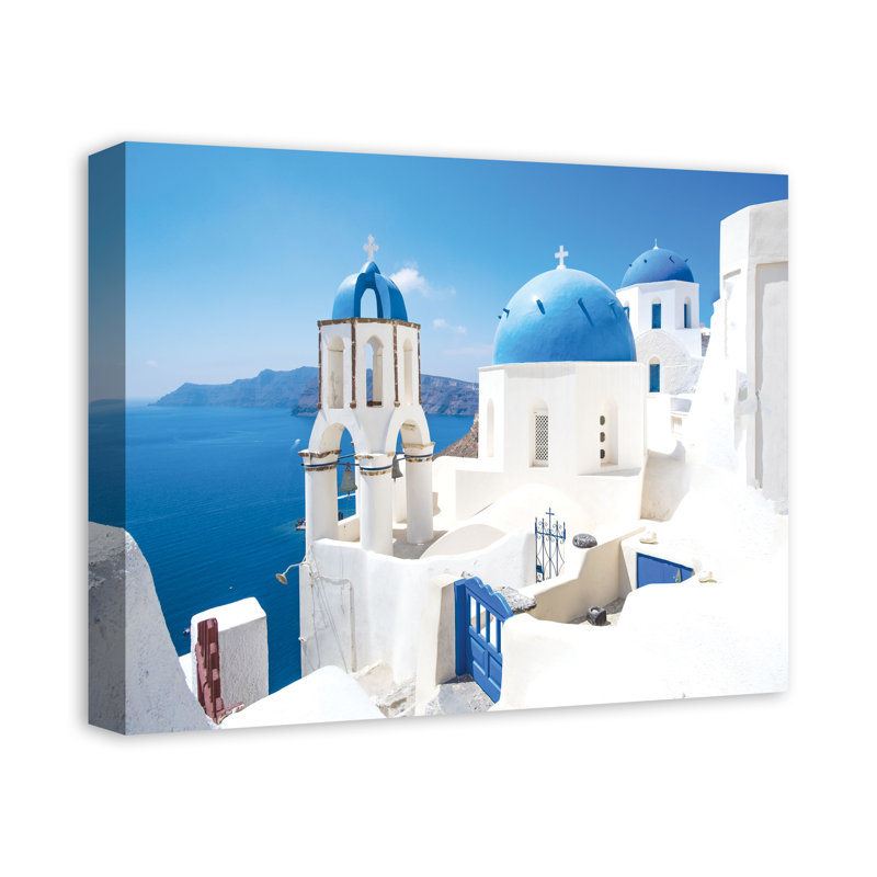 Santorini Buildings 3 - Photographie sur toile tendue