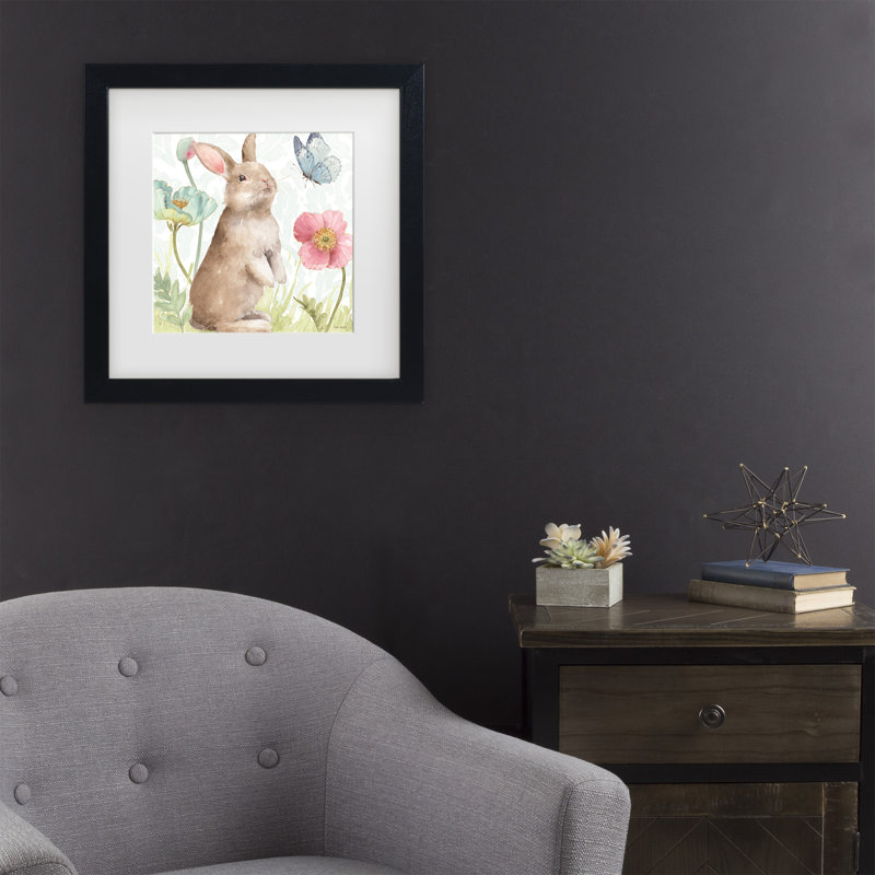 «Lisa Softies Bunnies II» par Lisa Audit, H 13 po x l 13 po x P 0,75 po, Noir
