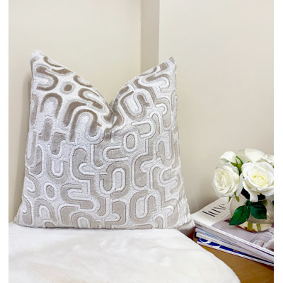 Housse de coussin en velours Retro Graphic