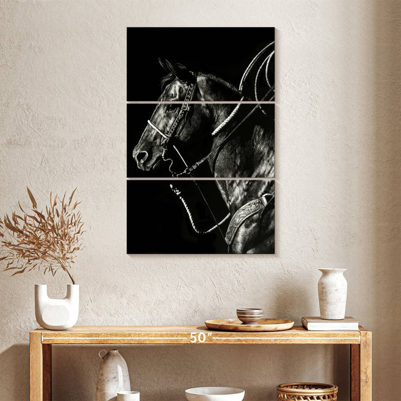 Brampt Scratchboard Rodeo V, H 38 po x l 24 po