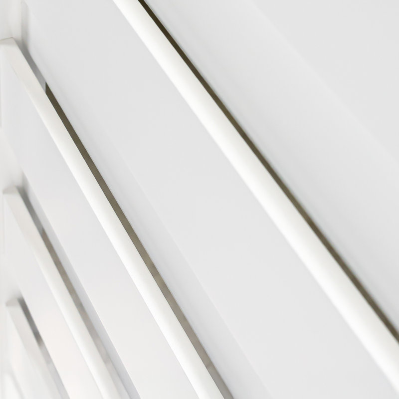 Dalle de porte persienne blanche en bois massif lisse, 24 po x 80 po