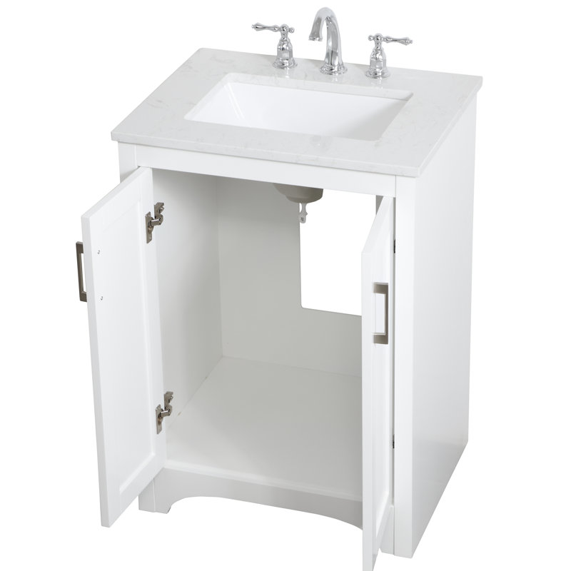 Ensemble de meuble-lavabo simple l 24 po x P 19 po x H 34 po Moore, Blanc