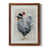 Toile avec cadre brun