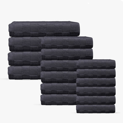 Taylorlynn 16 pcs Turkish Towels Set