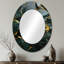 Miroir mural moderne vert et doré-1637670170