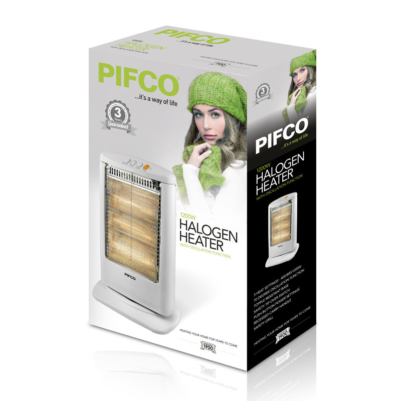 PIFCO 1200W 1200 BTU Electric Tower Space Heater
