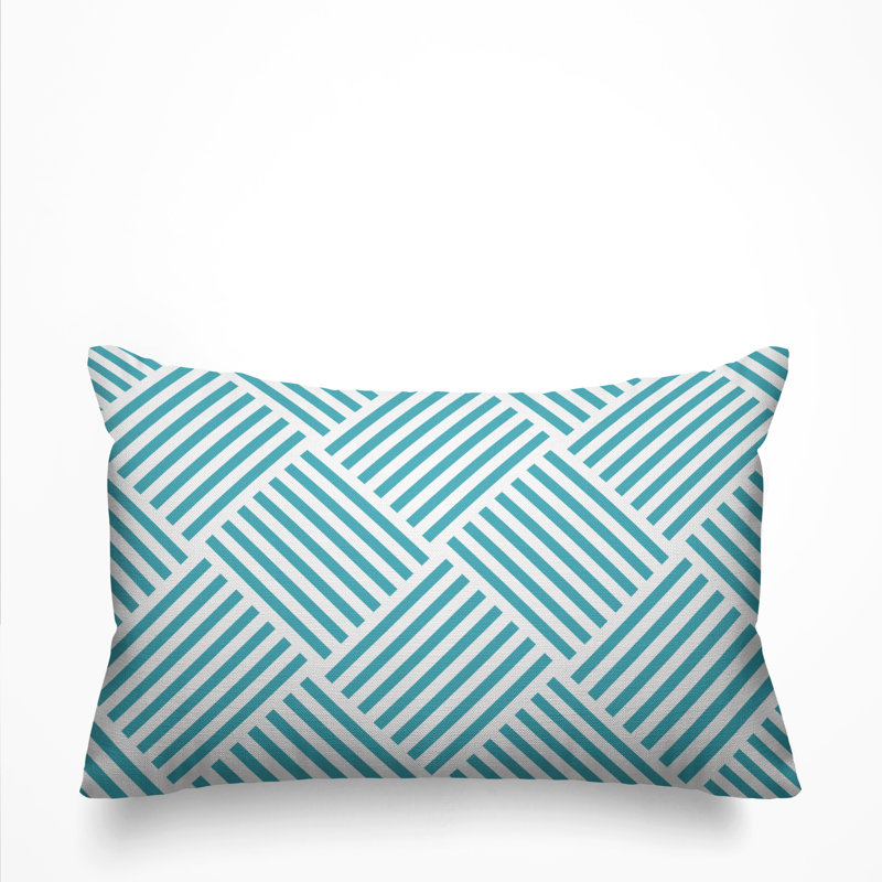 Housse et insert de coussin d'extérieur Langley, Turquoise