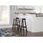Saddle Counter Stool with Solid Wood Frame-41670278
