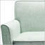 Fauteuil d'appoint intemporel avec housse amovible, avec accoudoirs classiques et base à jupe, idéal pour une assise élégante et confortable.