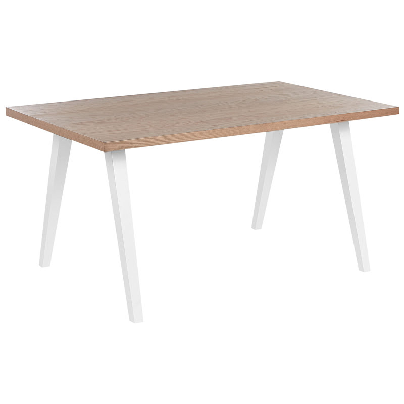 Lilian Solid Wood Base Dining Table, White