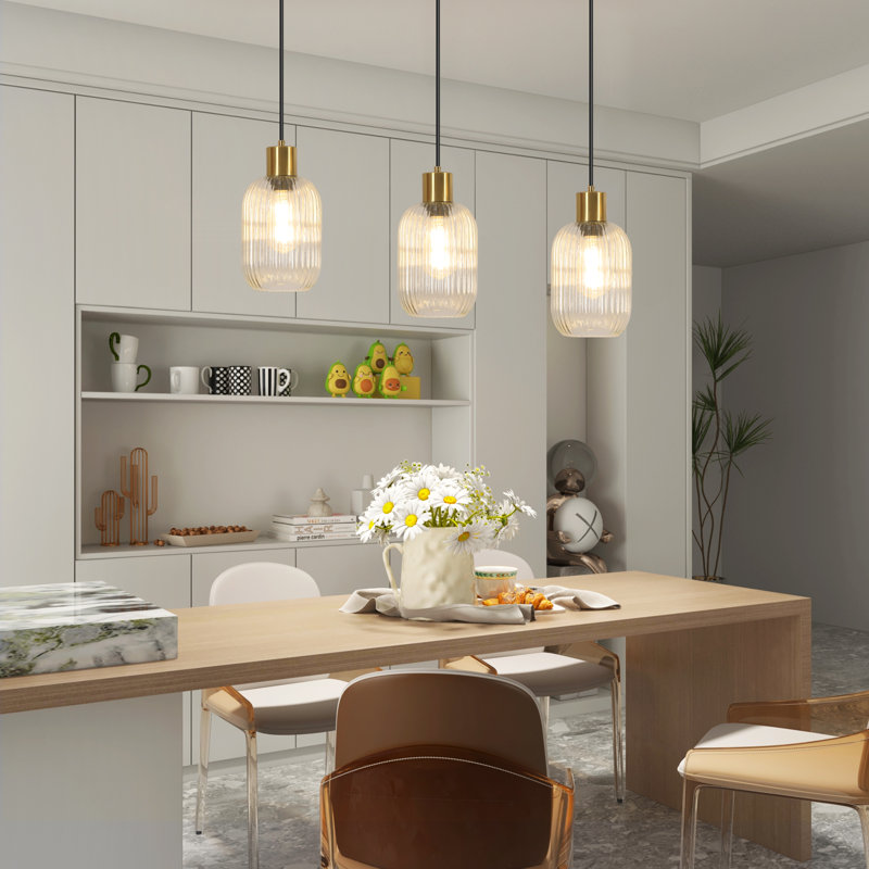 3 - Light Copper Chandelier Pendant
