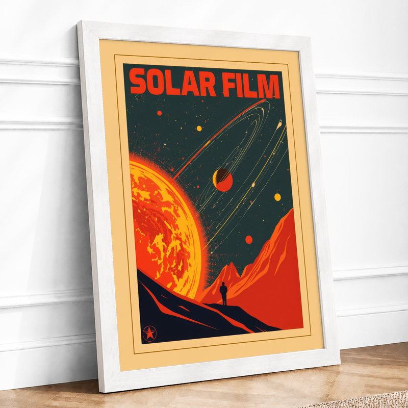 Solar Expedition Retro - Framed Print, A1 - 84.1 x 59.4 cm, White