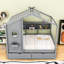 Lit en bois 2 tiroirs avec toit et tablettes-736791081-706446966