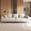 Canapé respirant en tissu de lin et de coton, structure en bois massif, coussin de siège en éponge hautement élastique, beige clair-1705937227-1705937237