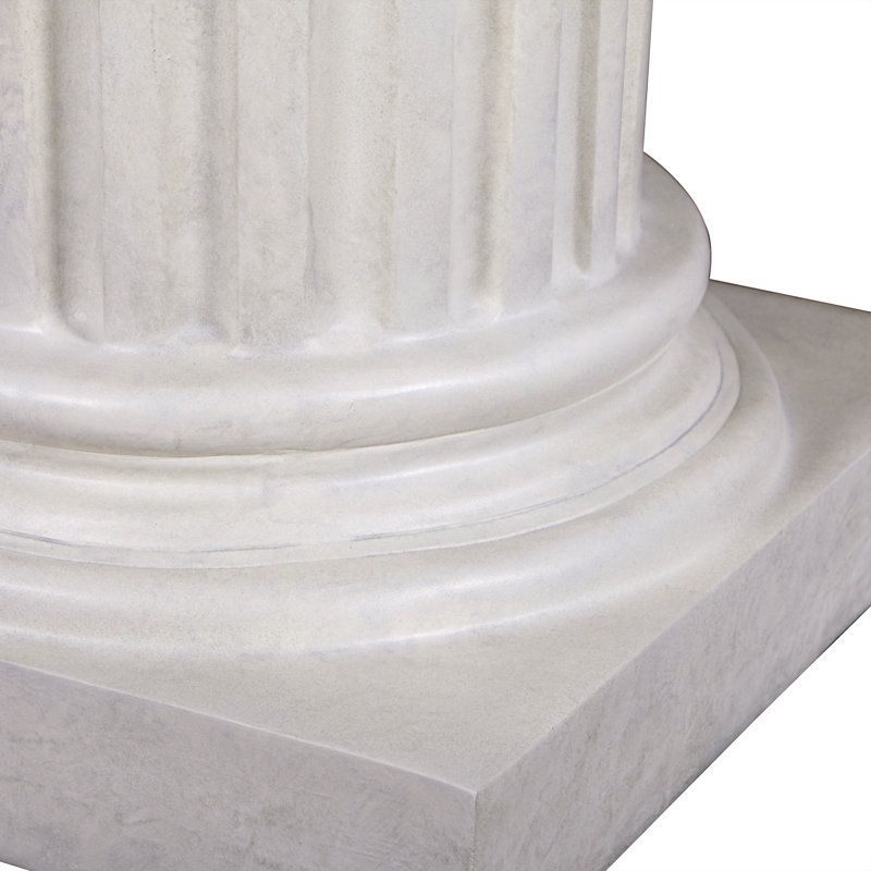 Piédestal colonne romaine Empire, H 15 po x l 17 po x P 17 po