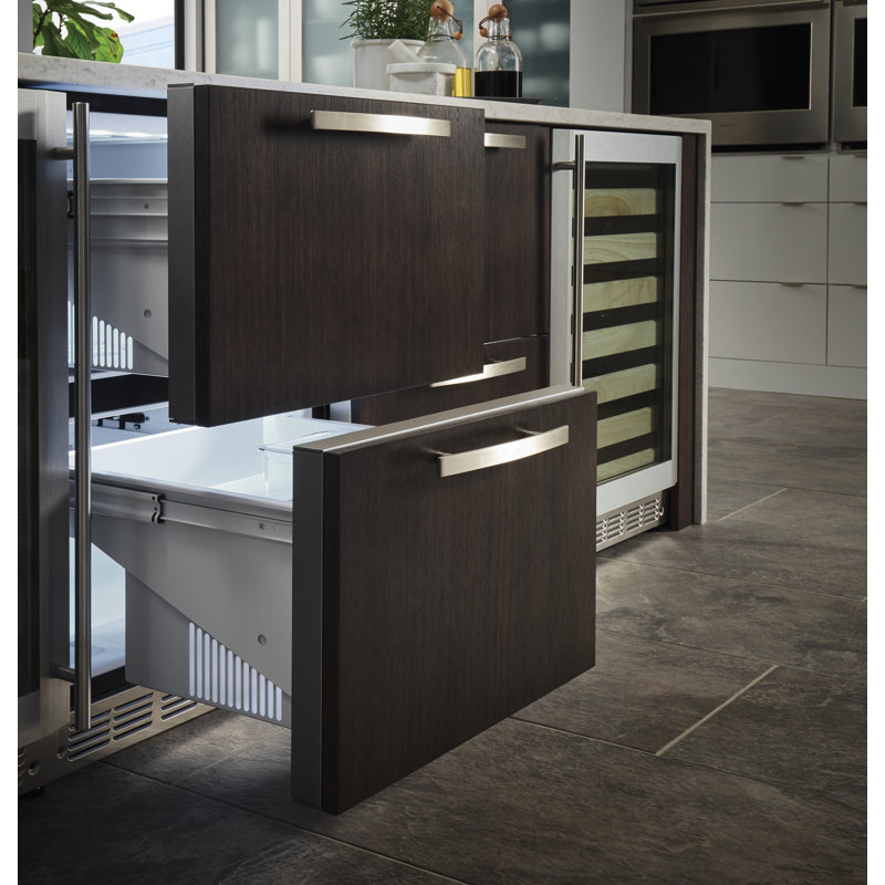Monogram 24" Integrated Double Drawer Refrigerator