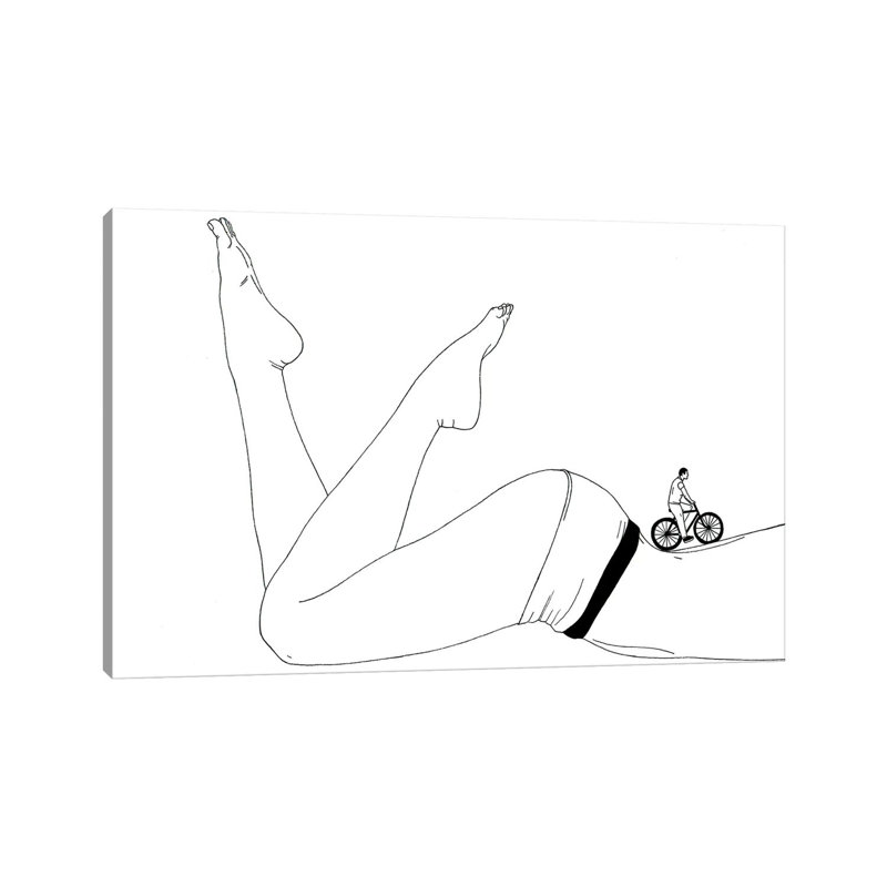«Sensual Walk» - reproduction d'art, H 26 po x l 40 po x 1,5 po, Toile tendue
