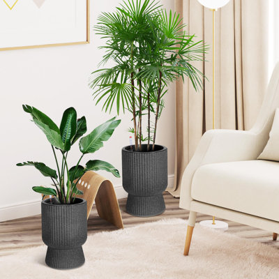 Pots à fleurs 14,2 "2PCS