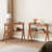 2-Tier End Table Set (Set Of 2), 24.6'' Tall Side Table With Solid Wood Legs-1219242237