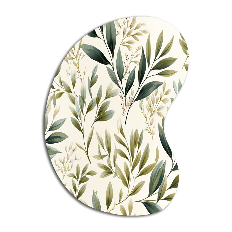 «Towcester - Unique Shape plantes», impression murale de sculpture asymétrique en métal, H 31 po x l 22 po