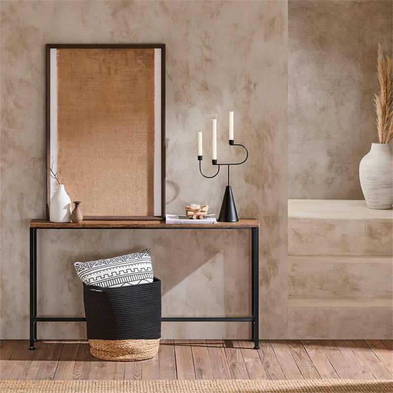 120cm Console Table, Brown, 65" H x 120" W x 20" D