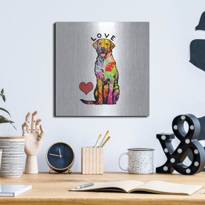 Art mural en métal Red Barrel Studio® «Heart Labs» par Dean Russo