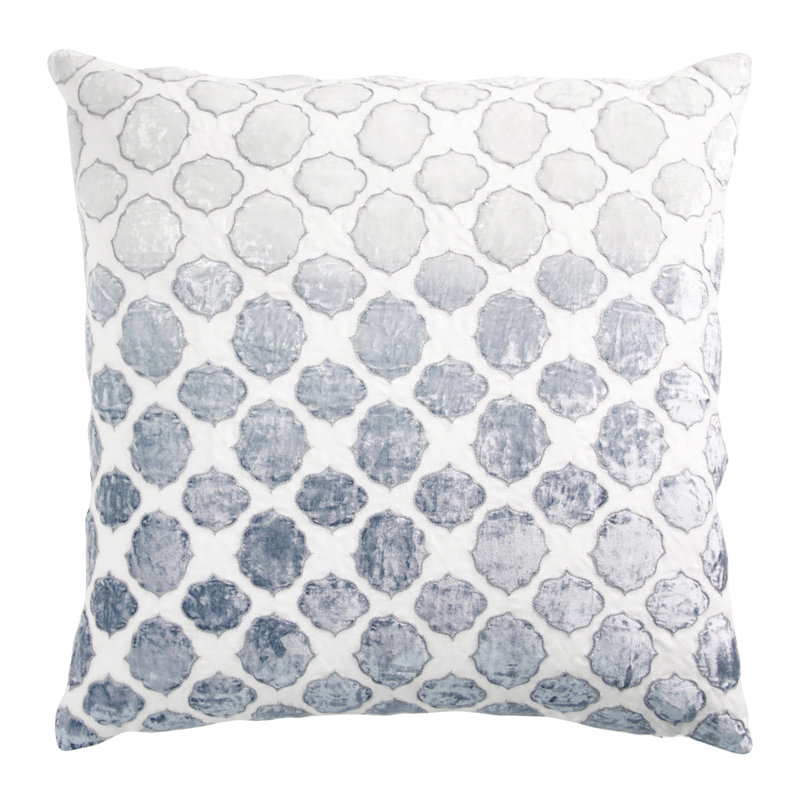Tile Square Pillow Cover & Insert, Steel
