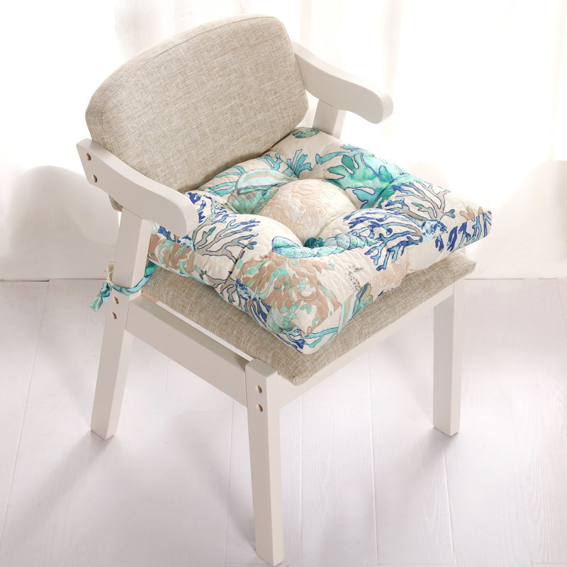 Greenland Home Fashions Atlantis 4-Piece Comfortable Furniture Cushions Chair Pad Set – 18 Inche, 4