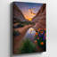 Toile «A couper le souffle, scène de canyon au coucher du soleil», impressionnant, art mural aux tons chauds-2052306923